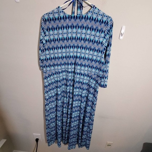 𝅺Catherines faux wrap‎ belted dress plus size 0X - Picture 5 of 8